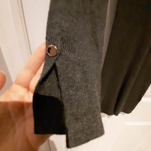 Dynamite dark grey bodycon sweater dress size L - Picture 2 of 3